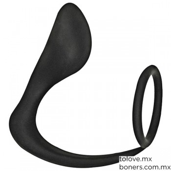 Sex Shop Gay México | Precio de Cockring con Plug Anal | Juguetes sexuales de silicón | Compra Segura | Empaque Discreto