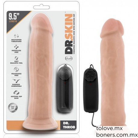Compra aquí tu vibrador con control remoto de 24 cm, sexshop en línea y recibe en tu domicilio