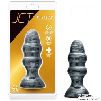 Sex Shop LGBT | Venta de Plug Anal Negro Metálico Stealth | Empaque Discreto | Envíos a toda la Zona Metropolitana de la CDMX