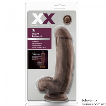 Tienda Online Sexo | Venta de Dildo Axiom Chocolate 18 cm | Strap on para pareja | Envíos a León, Celaya y todo Guanajuato