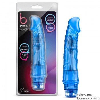 Sex Shop LGBT | Venta de Vibrador Jelly Azul 23 cm | Gel para sexo oral | Envío Huixquilucan, Las Lomas, Naucalpan y Edomex