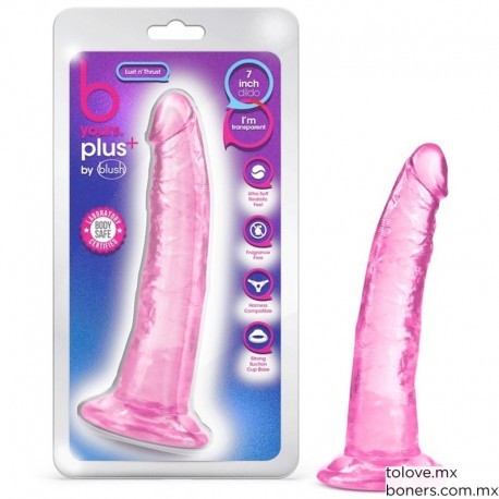 Sexshop | Precio de Dildo Plus+ Rosa 19 cm | Vibrador de App Celular | Envío Poza Rica, Jalapa, Orizaba y todo Veracruz
