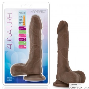 Tienda Online Sexo | Compra Dildo Mr. Perfect Chocolate 21.5 cm | Sexshop Portales | Envío seguro a Puebla