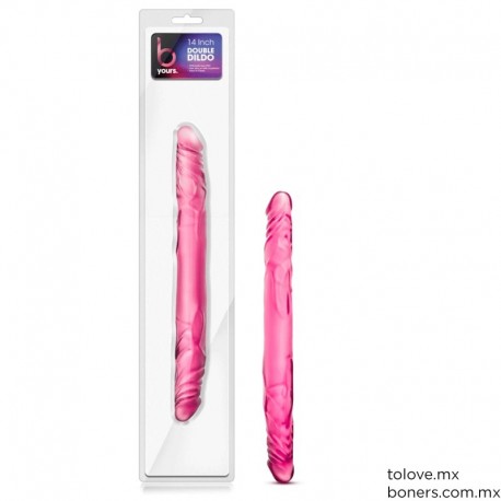 Tienda de Artículos de Sexo | Compra Dildo Doble Rosa 35 cm | Variedad en Formas de Pago | Envíos a Cuernavaca, Morelos