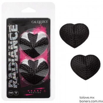 Stickers Corazón para Pezones | Radiance Heart Pasties Black