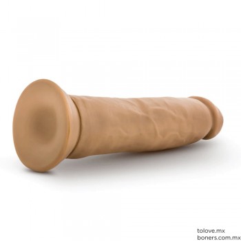 Tienda de Consoladores | Precio de Dildo Dr. Skin 24 cm Mocha | Strap on para pareja | Envío rápido y seguro a Chihuahua