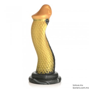 Sexshop | Venta de Dildo Golden Mamba Snake | Deja que te Resbale Delicioso | Envío Sinaloa, Jalisco, Colima y todo México