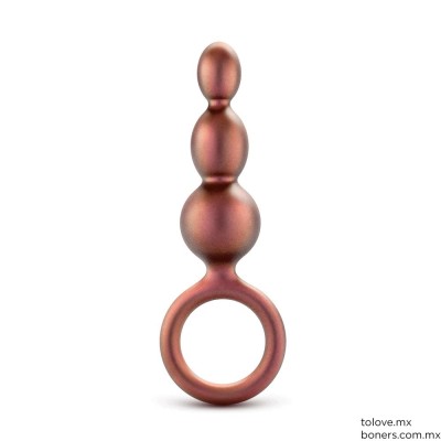 Tienda Sexo | Compra Plug Anal Beaded Loop Plug Copper 13 cm | Productos para Insaciables | Envío a Cancún sin retrasos