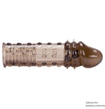 Aumenta el tamaño de tu pene con una funda texturizada | Envios 100% discretos y seguros | Sexshop México