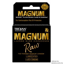 Juguetes Eróticos | Precio de Trojan Magnum Raw 3 Piezas | Experimenta Nuevos Placeres | Envío Monterrey, Puebla, Tijuana