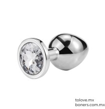 Plug Diamante Transparente...