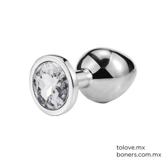 Plug Diamante Transparente Chico