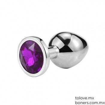 Sexshop gay | Donde comprar Plug Diamante Violeta Chico | Lubricantes sexuales para mujer | Envío Morelia, Zamora y Uruapan