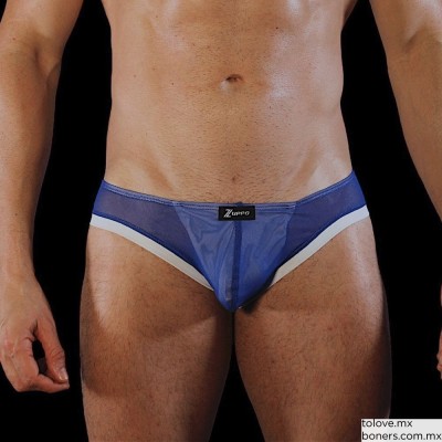 Sexshop | Precio de Trusa Mesh Azul con Blanco Chica | Strap on para pareja | Envío seguro a Puebla