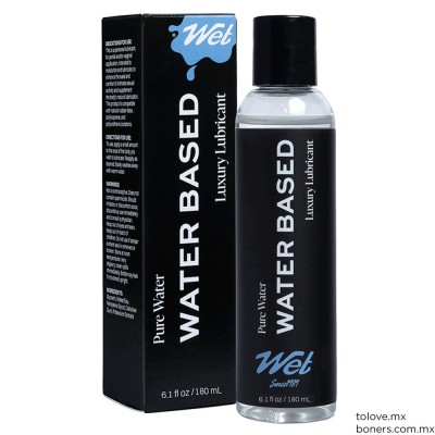 Lubricante íntimo base agua Wet Water 180 ml | Boutique erótica en CDMX | Compra segura y envíos discretos