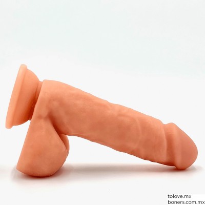 Sex shop gay | Donde comprar Dildo Realista con Testículos 20 cm | Succionador Femenino | Envío a Cancún sin retrasos