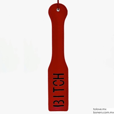 Juguetes Eróticos | Precio de Paleta Roja de Vinil BITCH | Dildo discreto | Envío mismo día Ciudad de México